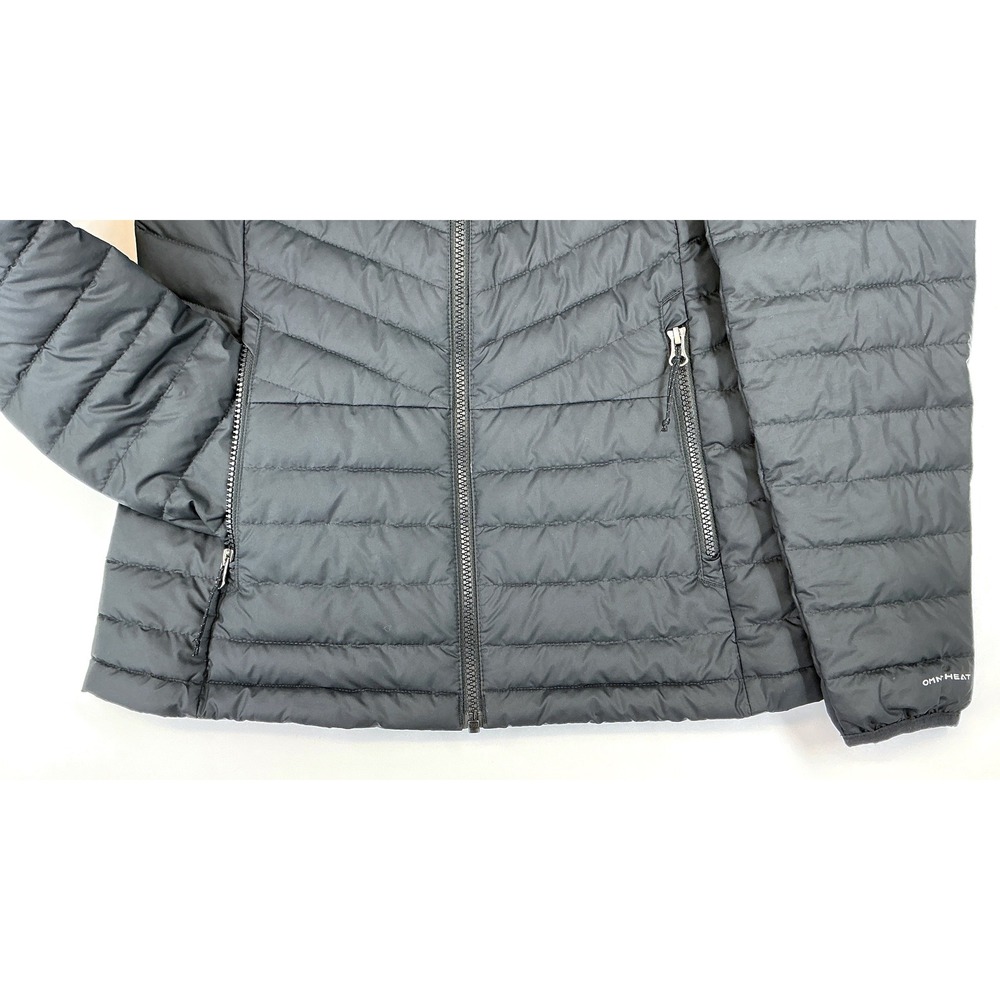 Columbia Powder Lite Jacket Sz M Black Omni-Heat Quilted Outdoors Winter Utility - Picture 9 of 13